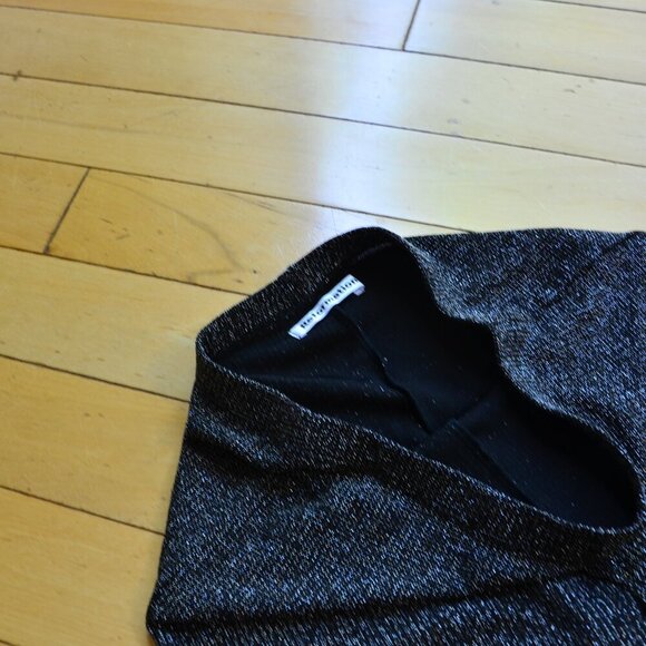 Reformation Women's Black Metallic Wide Leg Trousers Pants Size S - Picture 4 of 8